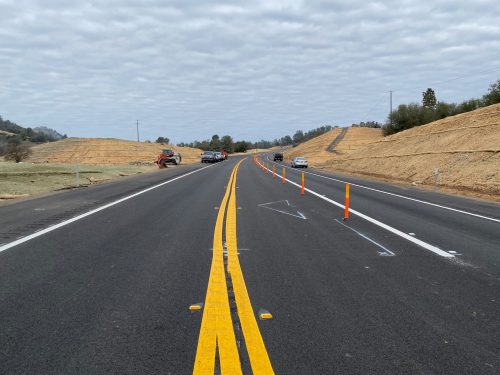 HWY 4 Wagon Trail Realignment Project new stretch of roadway