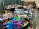 Toys piled at Mother Lode Fairgrounds