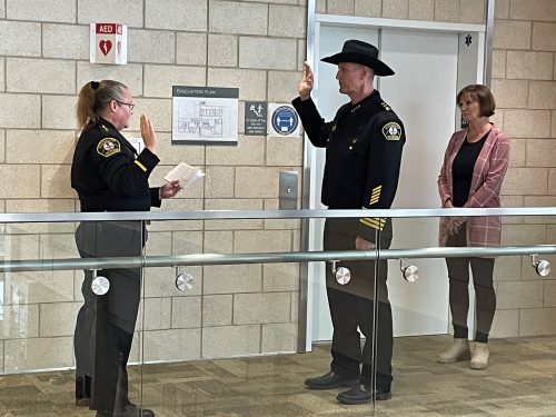 Calaveras County Sheriff Rick DiBasillio is sworn in