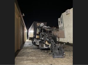Big Rig Fire In Sonora - Photo by Holly Harris