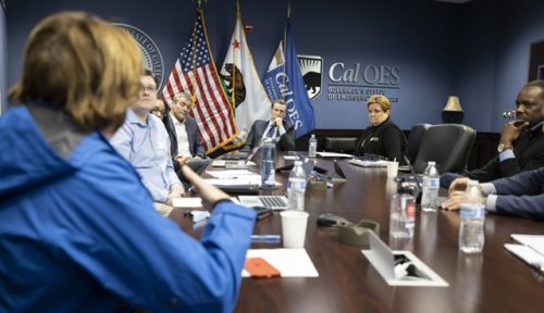 Governor Gavin Newsom meets with CAL OES and other state agency leaders to discuss storms and signs statewide emergency declaration
