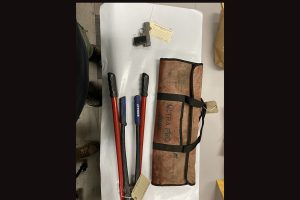 Items found in suspect's residence