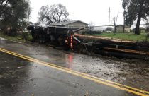 Logging Truck Crash On Rawhide Road - Photo by @Tuolumnecode3