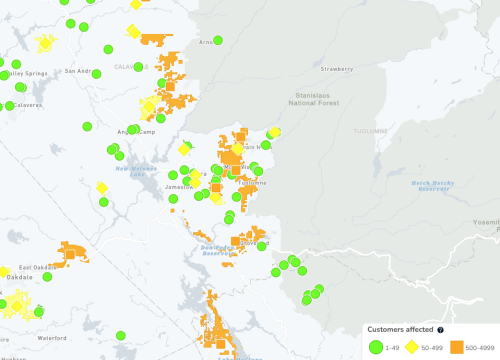 PG&E Power Outage Map