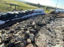 Repairs made by Caltrans crews on Highway 4 in the Farmington area