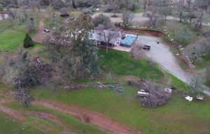 Tornado Impacts Near Valley Springs - Calaveras Consolidated Fire Image