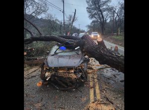 Driver Escapes Injury In Weather Related Crash