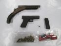 Guns confiscated during arrest