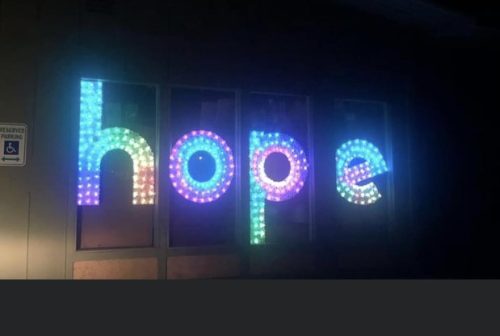 Sign at Nancy's Hope