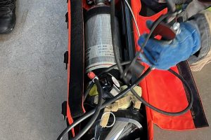 RIT pack purchased with grant funding for Central Calaveras Fire District in Mokelumne Hill