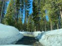 Recent storms dump significant snow at Pinecrest Lake