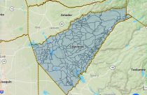 Calaveras County Sheriff's Office showing evacuation zones map