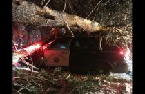 CHP Vehicle Totaled On Highway 4