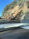 HWY 26 one-lane open after boulder found on roadway, Tuesday night - Photo taken by: Carlos Stoughton