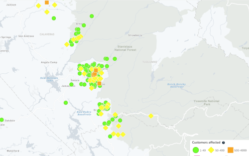 PG&E Power Outage Map
