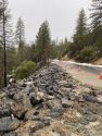 Storm damage repairs to Highway 120 at Hardin Flat Road