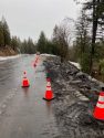 Storm damage repairs to Highway 120 at Hardin Flat Road