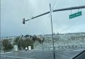 Big rig crash on Highway 108 overpass