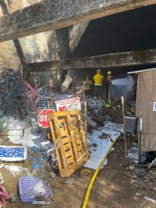 Jackson Fire Department Responds To Homeless Camp Blaze