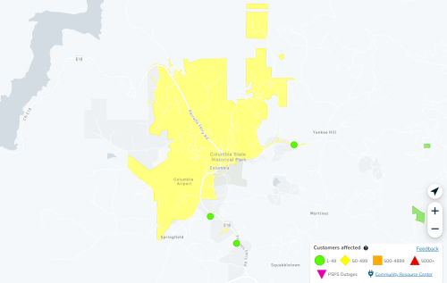 Columbia outage