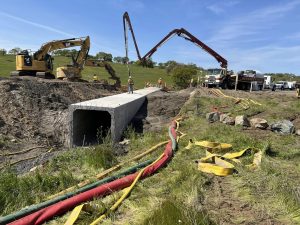 Culvert work on HWY 108-120 near county line