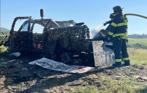 Fire near Lake Hogan