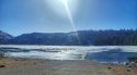 Ice and snow remains on Pinecrest Lake