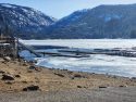 Ice and snow remains on Pinecrest Lake