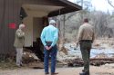 Mother Lode Congressman Tom McClintock with Mariposa Sheriff Jeremy Briese surveying storm damage in the county