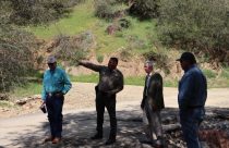 Mother Lode Congressman Tom McClintock with Mariposa Sheriff Jeremy Briese surveying storm damage in the county