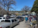 Concerned citizens waiting near the school