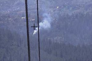 Vegetation fire on N. Tuolumne Road in the Camp Earnest area