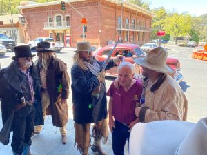 Coyote Sam's Gang holds Dr. Wes Whitman Captive as part of the Roundup activities
