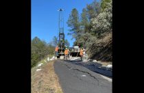 Drilling Work Underway On Wards Ferry Road