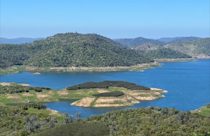 An aerial view of New Melones