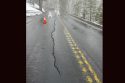 Crack on Big Oak Flat Road-HWY 120 in Yosemite
