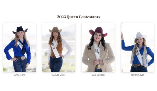 Mother Lode Roundup Queen candidates, Ginna Hahn, KaeLee Gates, Opal Cahoon and Tommi Cover