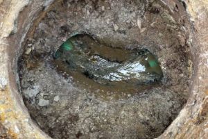 Manhole needing to be rehabilitated