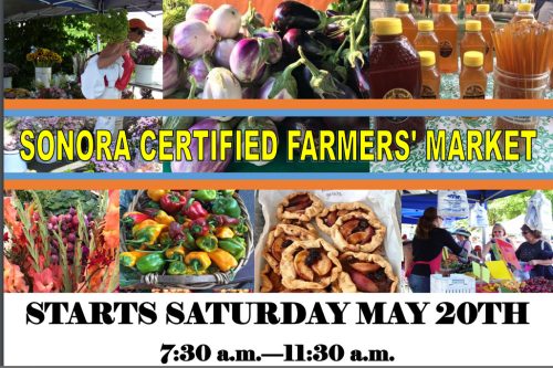 Sonora Certified Farmers' Market flyer