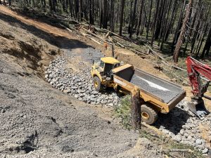 Yosemite road crews working on Big Flat Road-Highway 120