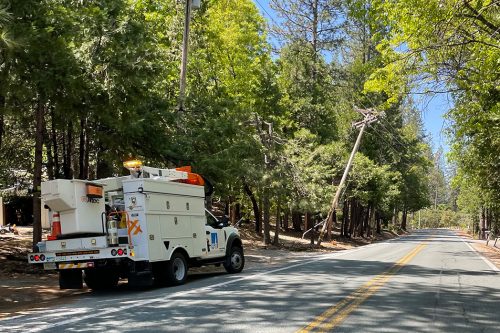 Power pole hit photo by Carlos Stoughton