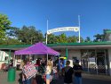Crowd gathers and entrance to 2023 Calaveras County Fair