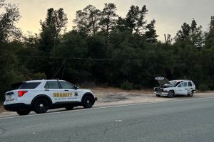 Arrest scene in Amador County for second phone line cutting incident