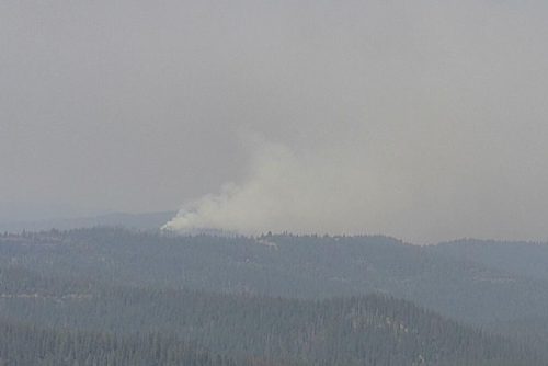 Fire in the Long Barn area along HWY 108 in Tuolumne County