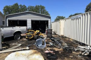 Fire in the Wallace area of Calaveras County