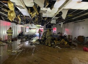 Groveland Community Hall Fire Damage