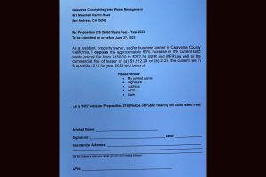 Prop 218 protest letter