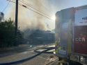 Structure fire in Valley Springs