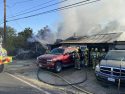 Structure fire in Valley Springs