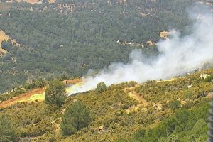 Vegetation fire in Angels Camp area of Calaveras County (File Photo)
